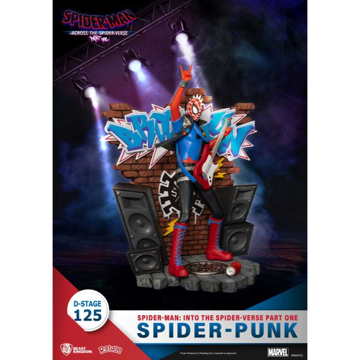 Marvel D-Stage PVC Diorama Spider-Man: Across The Spider-Verse Part One-Spider-Punk 15 Cm Beast Kingdom Toys