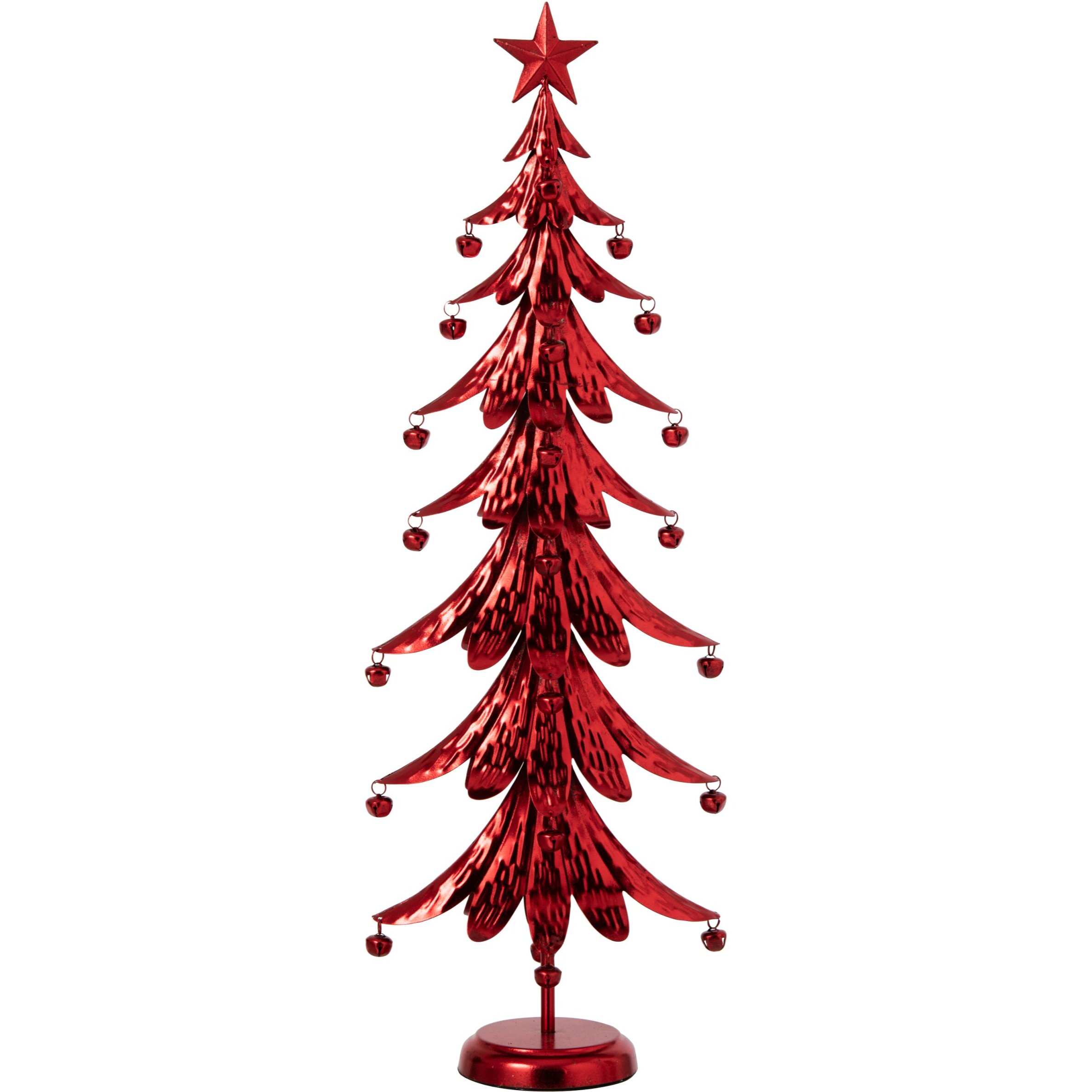 J-Line Sapin de Noël - fer - rouge - large