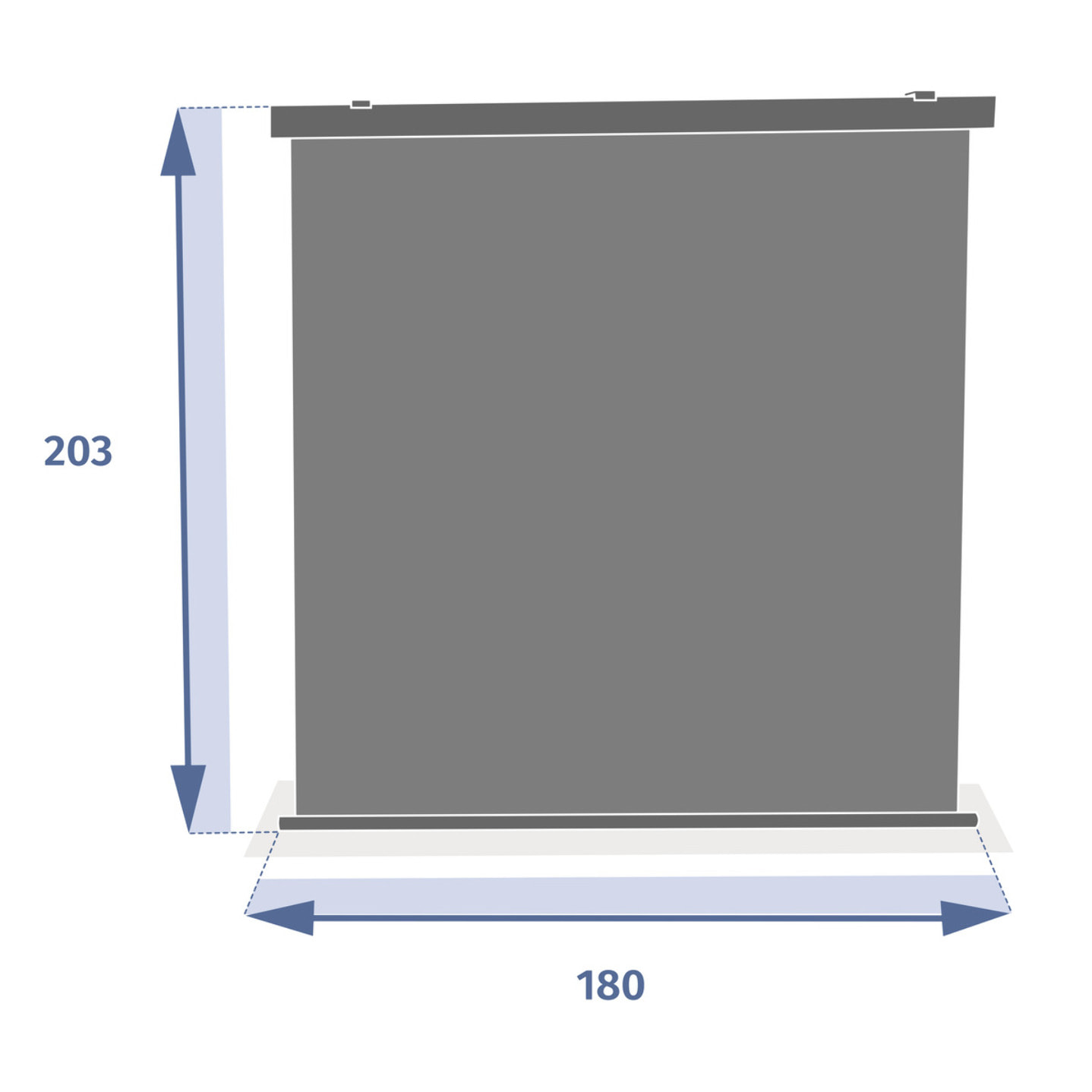 Store pour pergola "Enolie" ardoise 4X3,5 m