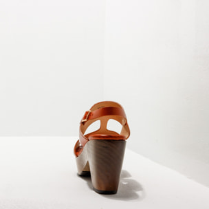 Sandalias con tacón S3270 RESTORED SKIN CLAY/ ST.LAURENT SANDAL color Clay