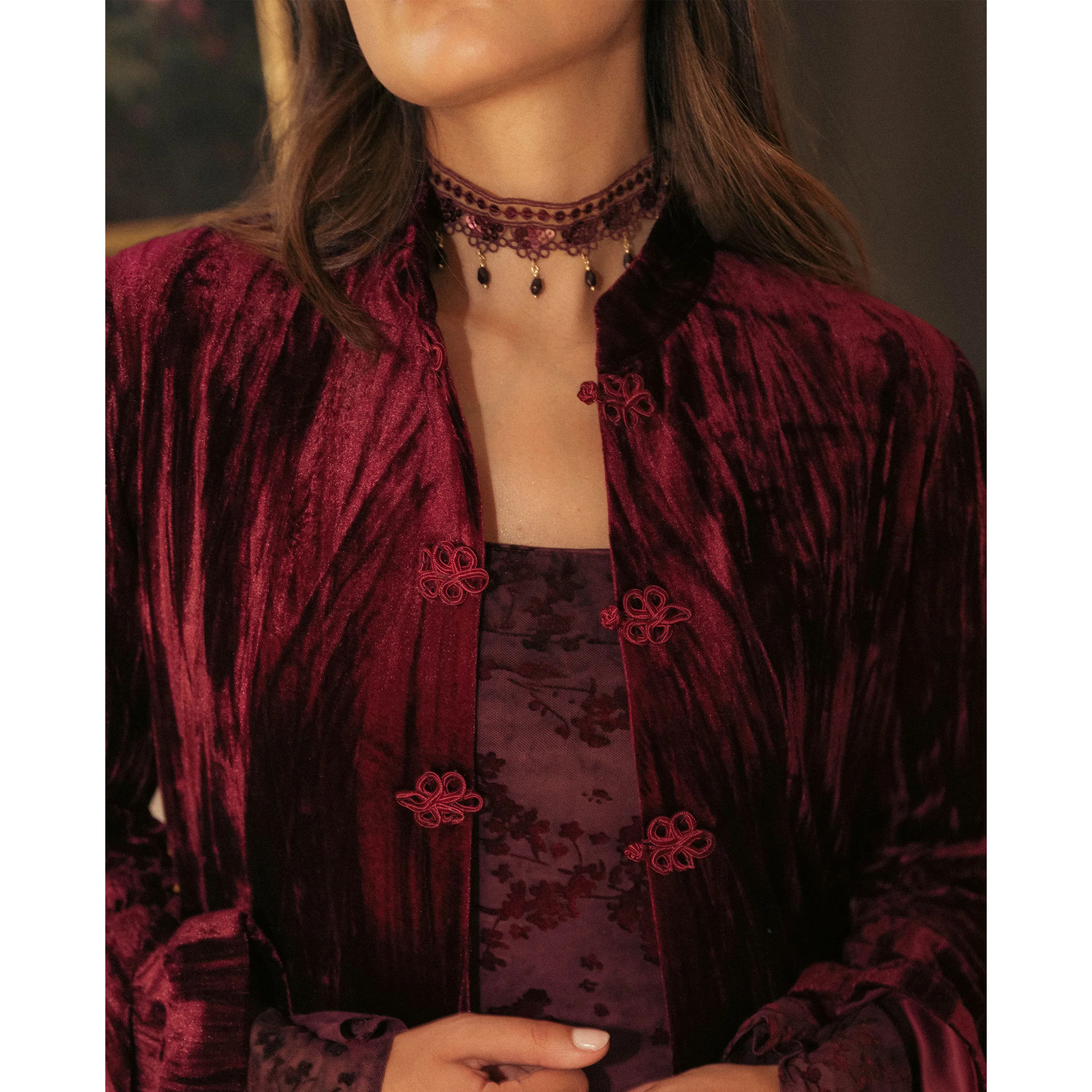 Caftan de terciopelo