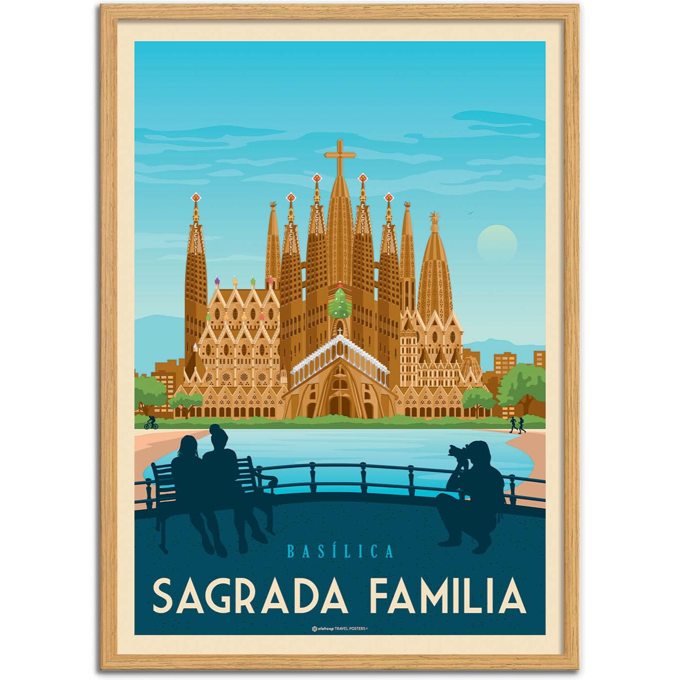 Affiche - Barcelona Sagada Familia - Olahoop Travel Posters