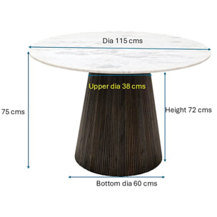 Table Glenn 115cm Kare Design