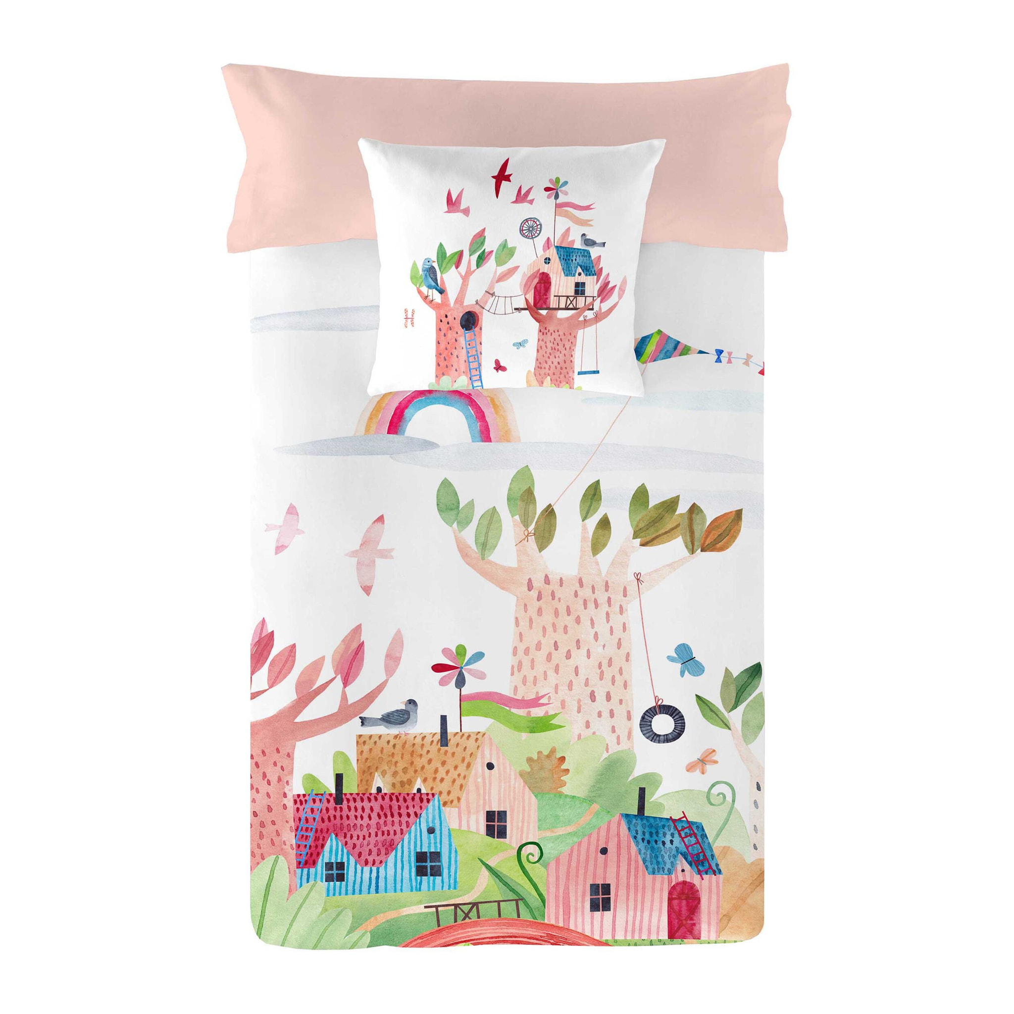 Naturals - Funda Nórdica Estampada - Infantil - Cierre Solapa - 100% Algodón - Incluye 1 Funda de Almohada - Dorothy