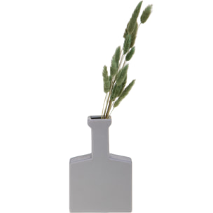 Vaso Flat H.20 Cm - Pezzi 2 - 13,3X20X4,5cm - Colore: Grigio - Bianchi Dino - Decori Casa E Complementi