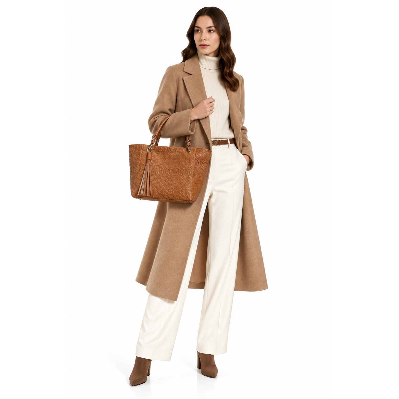 Tote Anna Luchini Cammello