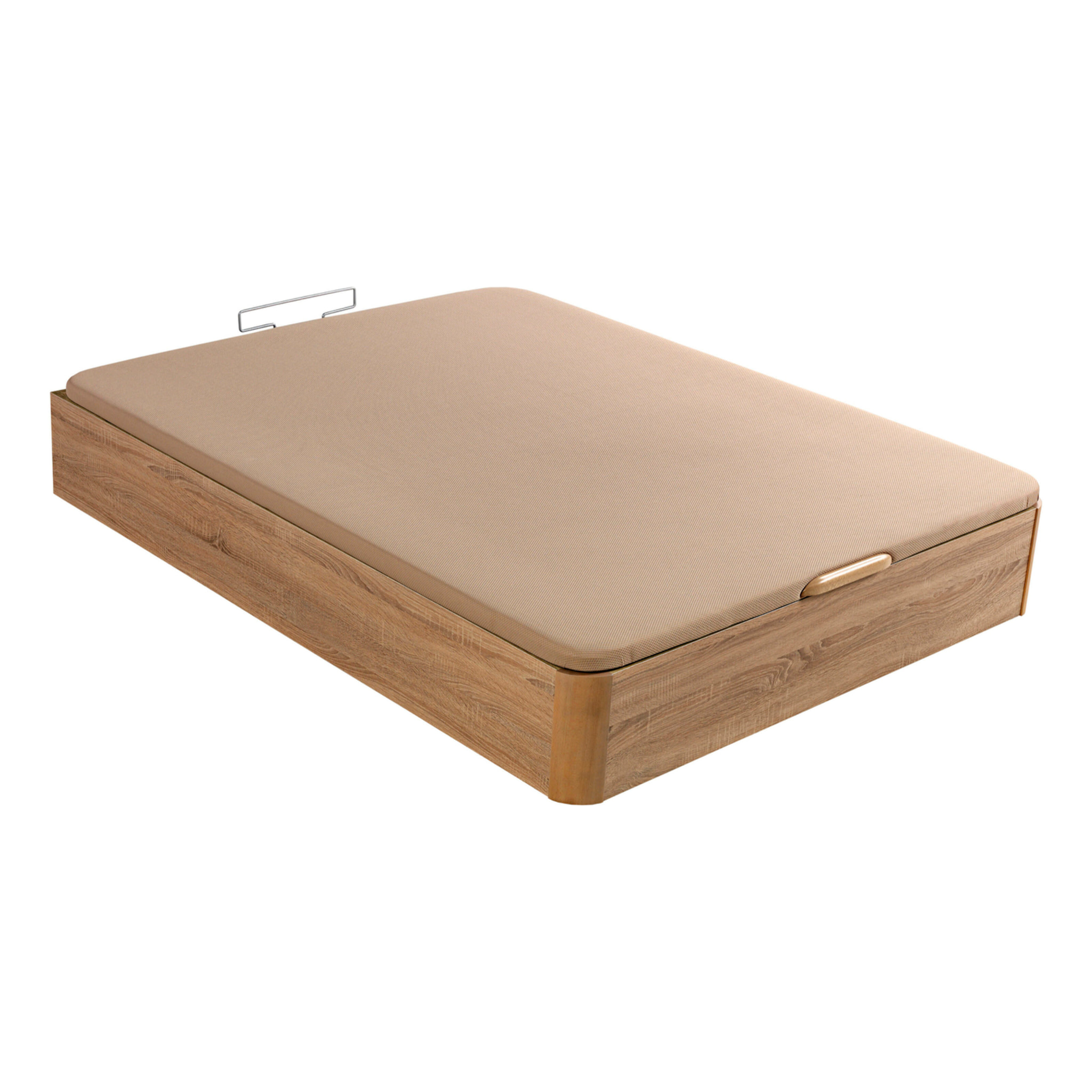 Canapé Abatible 32CM | ENVÍO, MONTAJE Y RECOGIDA ANTIGUO INCLUIDO | Madera | Natural | Gran capacidad | Tapa 3D | WHAT THE SLEEP