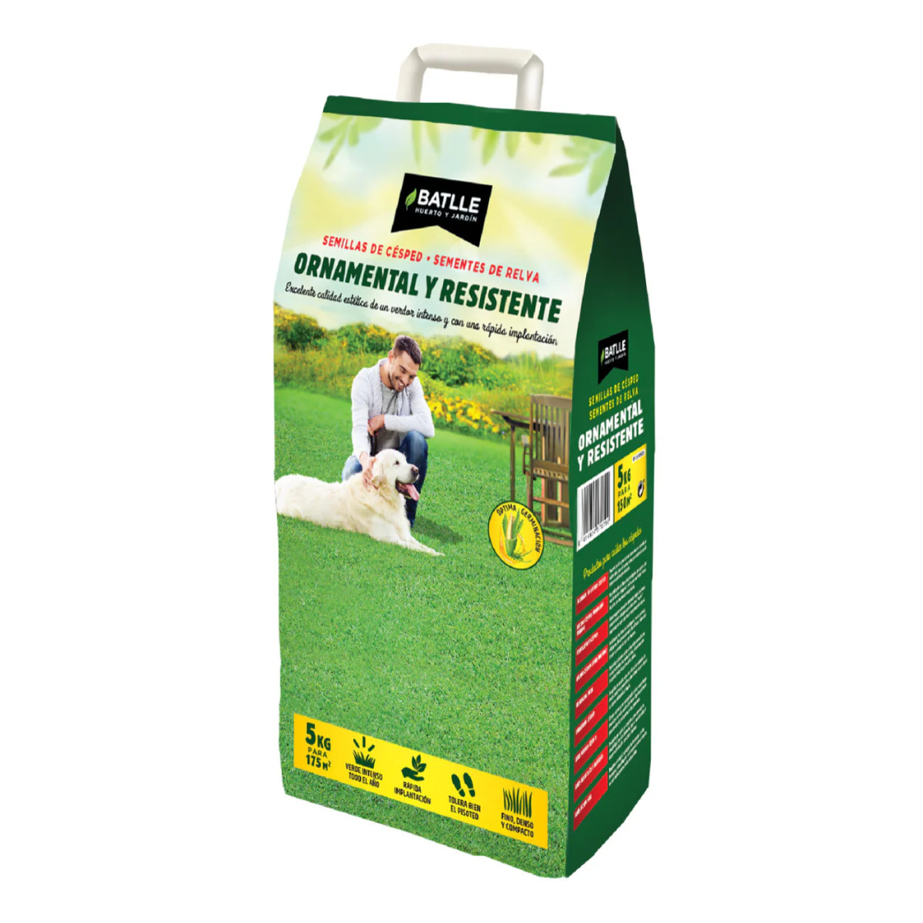 Semillas césped ornamental y resistente Batlle 5 Kg