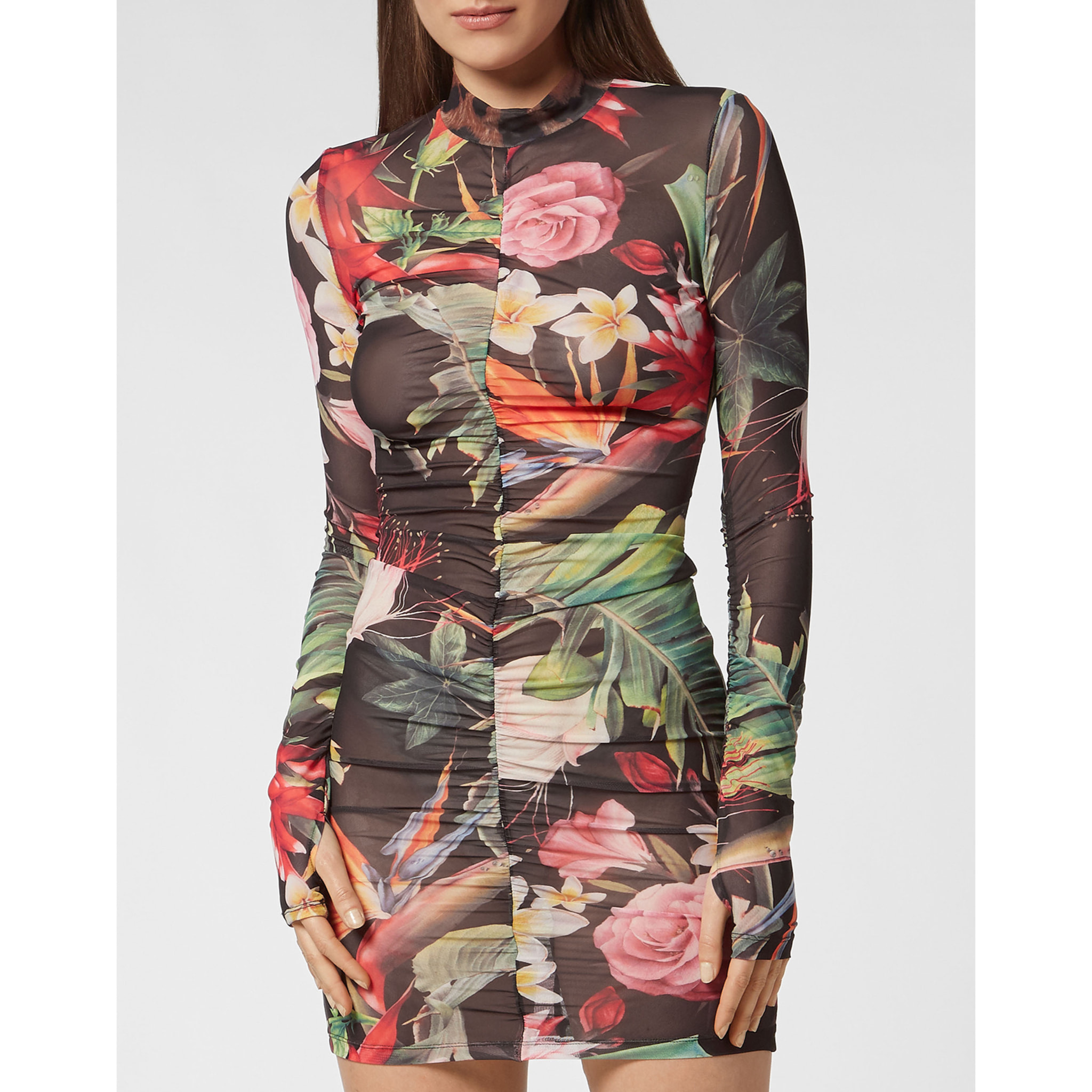 PHILIPP PLEIN Vestido corto FLOWERS