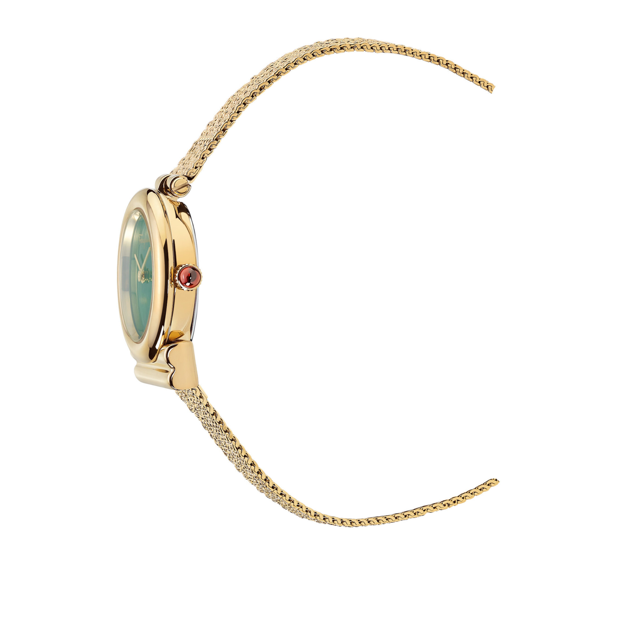 Ferragamo Reloj Analógico De Cuarzo. Gancini Stone