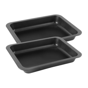 Ensemble de 2 Plats à four rectangulaire 37 x 27 cm Zenker Spécial Cooking