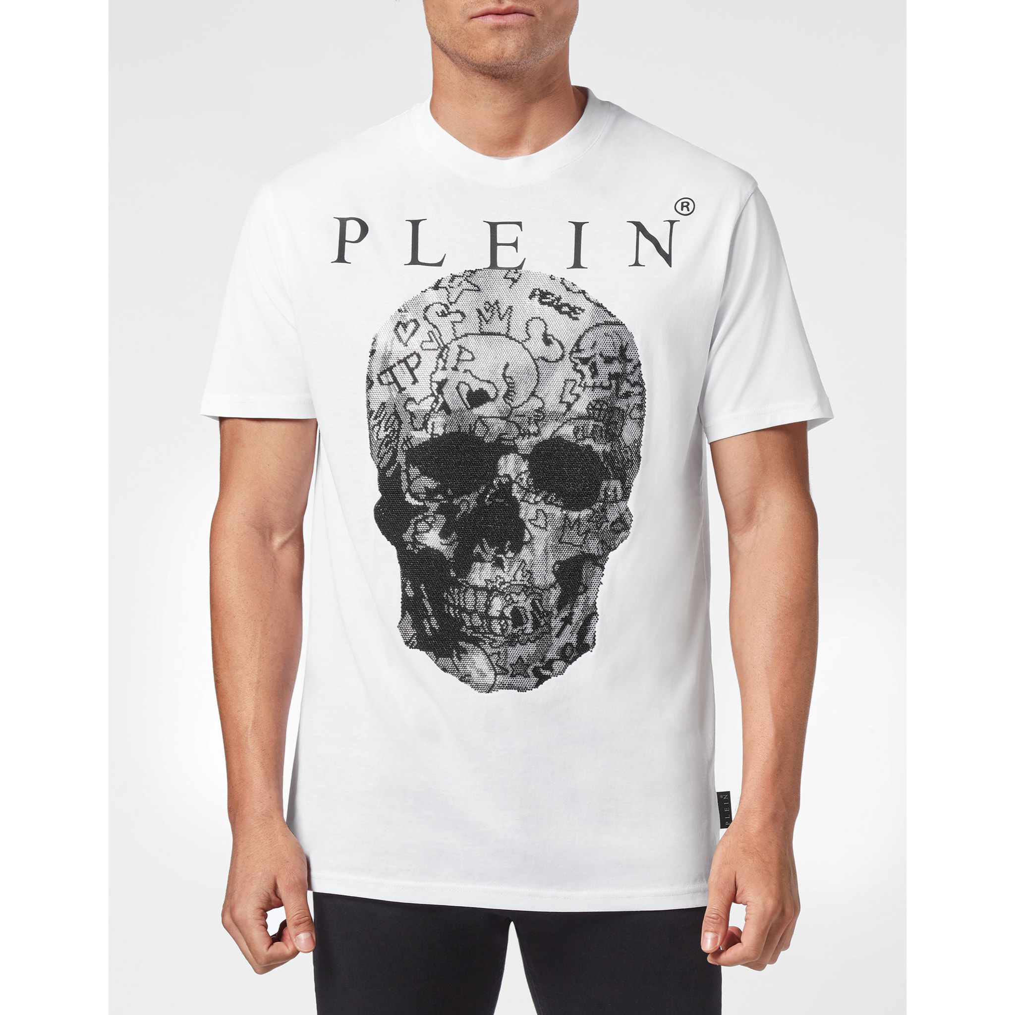 PHILIPP PLEIN T-Shirt Round Neck SKULL