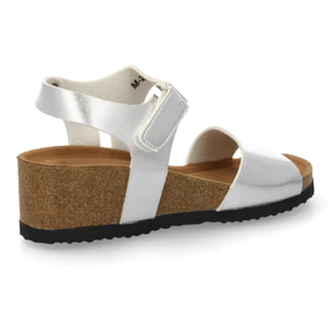 Sandalia cómoda cuña mujer cierre autoaderente