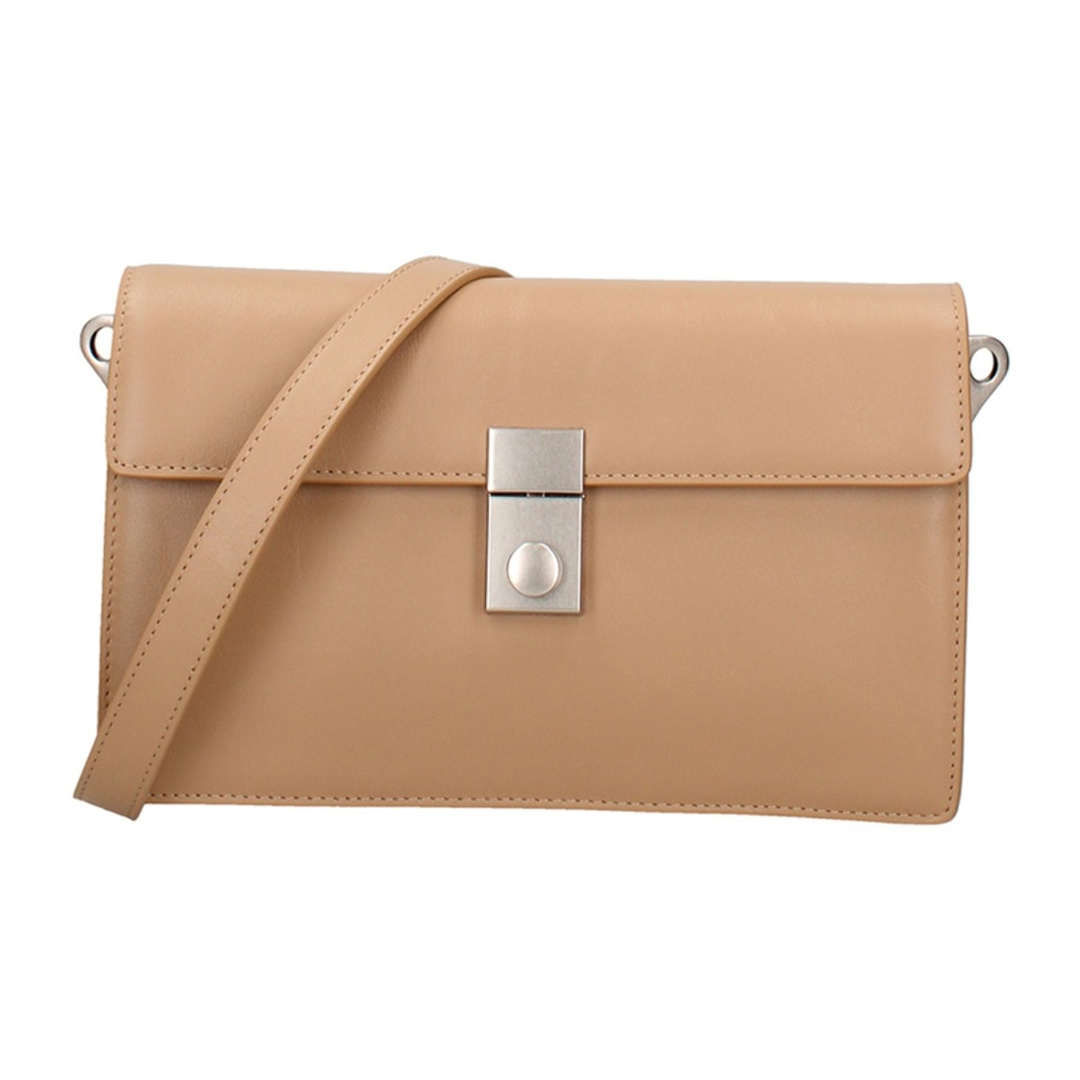 Borsa a tracolla da donna Made in Italy - Modello Valoria - 100% pelle - 24.0 x 15.0 x 7.0 cm