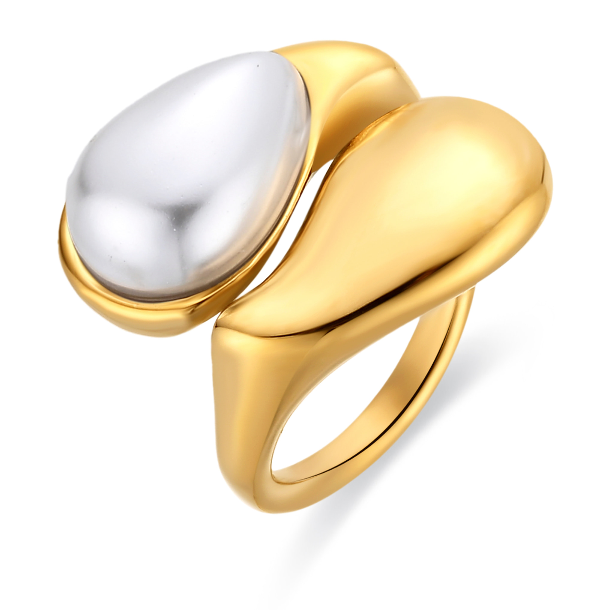 Anillo Dehan acabado oro amarillo 18k