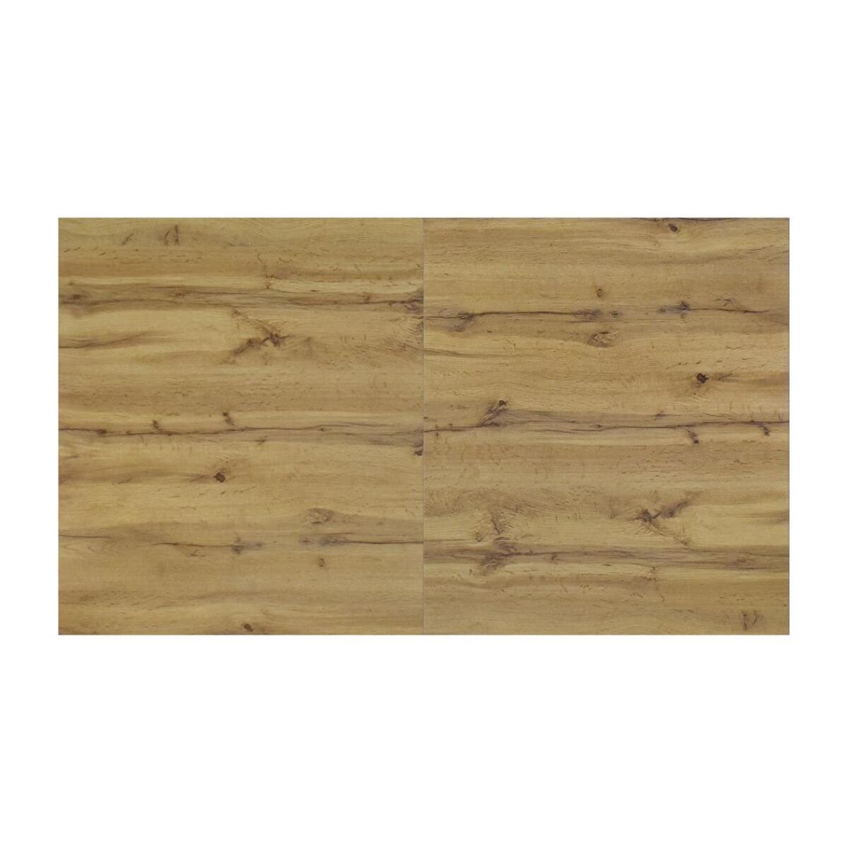 Tavolo ZAGABRIA in legno, finitura rovere rustico, allungabile 140x80 cm - 180x80 cm