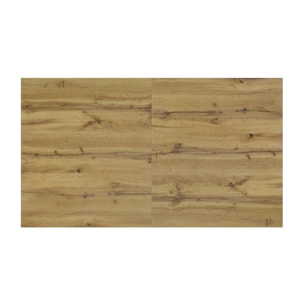 Tavolo ZAGABRIA in legno, finitura rovere rustico, allungabile 140x80 cm - 180x80 cm