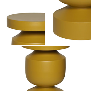 Table d'appoint, bout de canapé, table de chevet métal Ø30,5 x H43,5cm ALMA