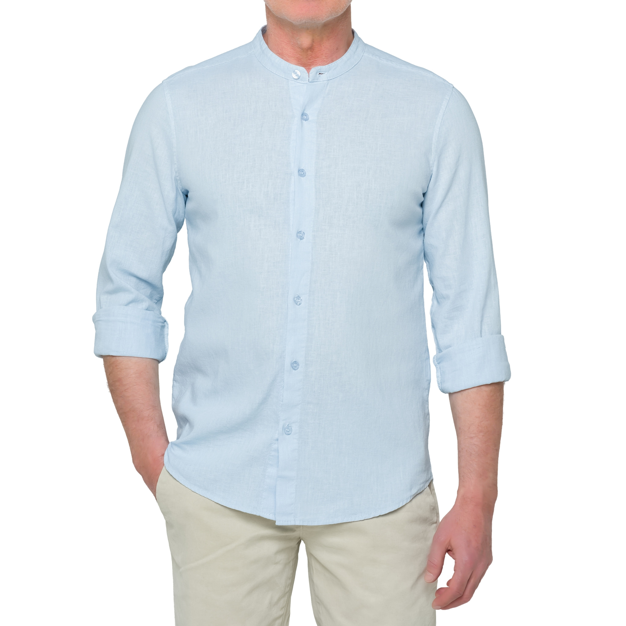 Camisa de lino Hot Buttered Tongareva Azul