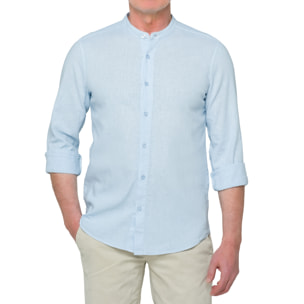 Camisa de lino Hot Buttered Tongareva Azul