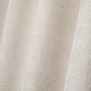 Rideau à oeillets en velours côtelé - Naturel