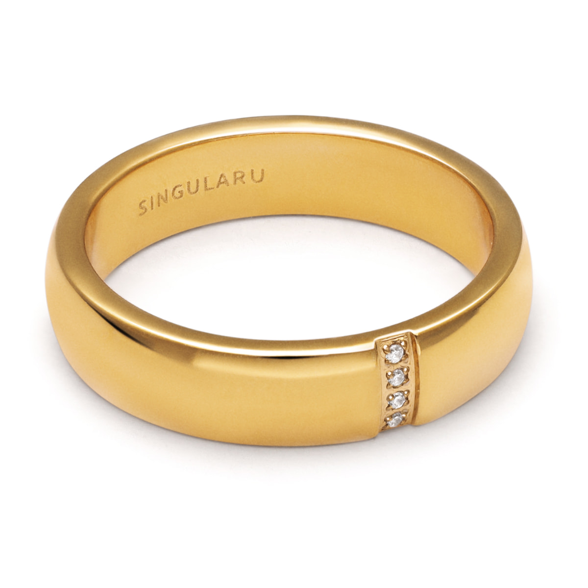 Anello Starla Sparks Acciao Placcato Oro