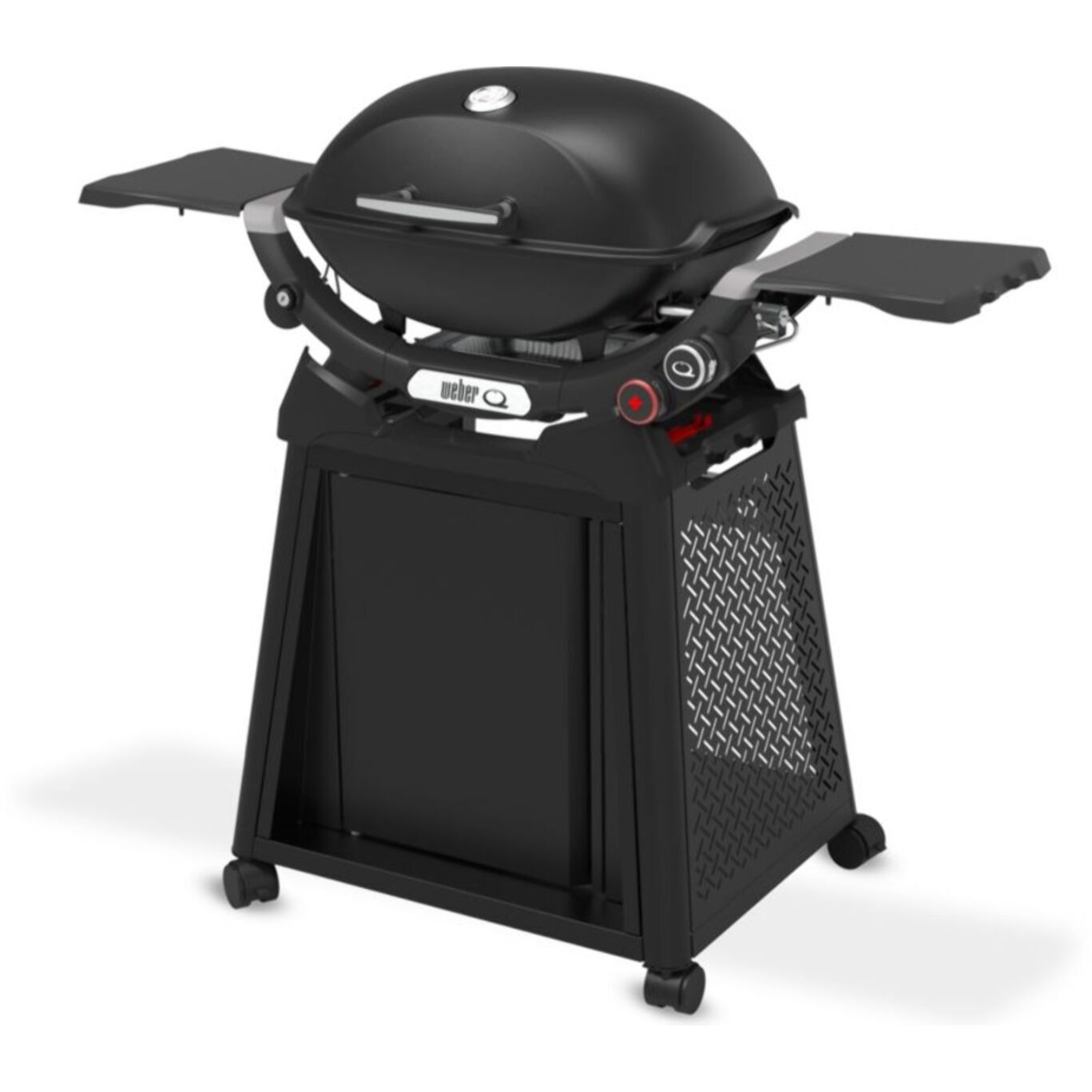Barbecue gaz WEBER Q 2800N black, sur chariot, 2 brûleurs, surface de cuisson 51x41 cm