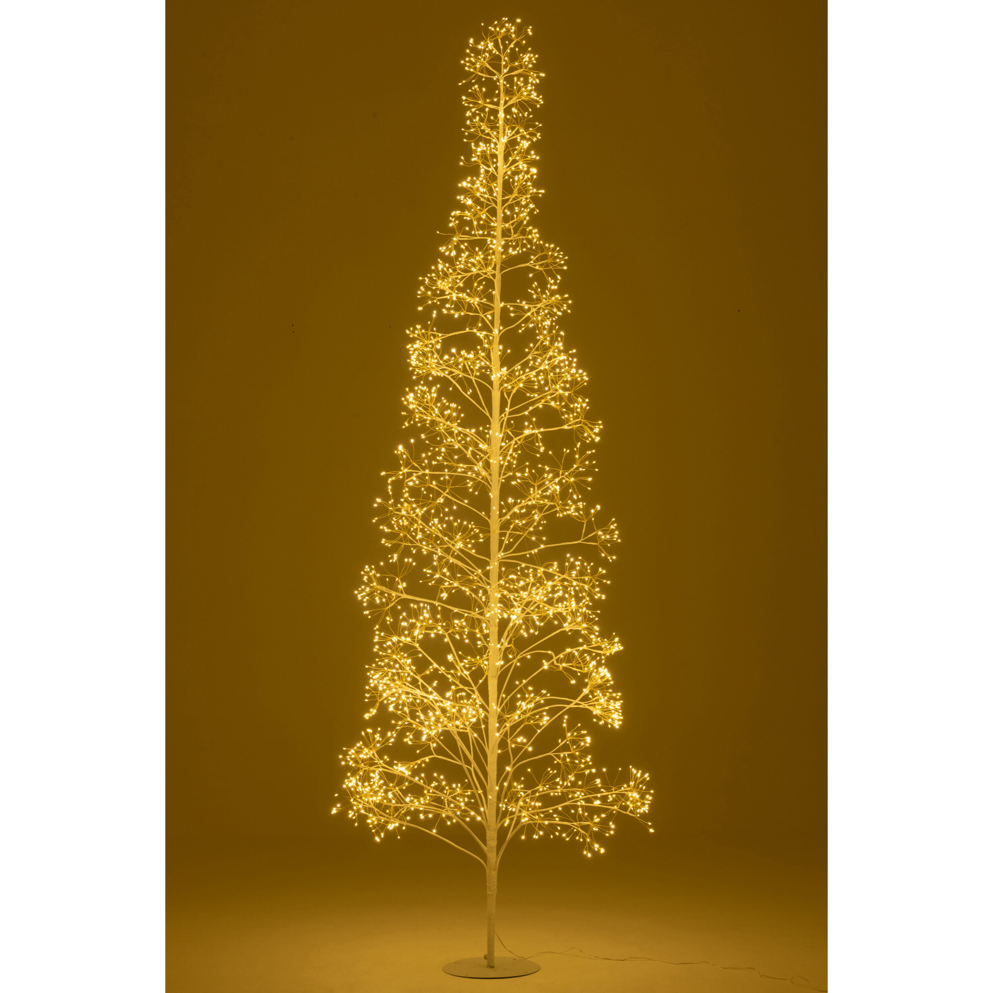 J-Line décoration Arbre 2700 Led - métal - blanc - large