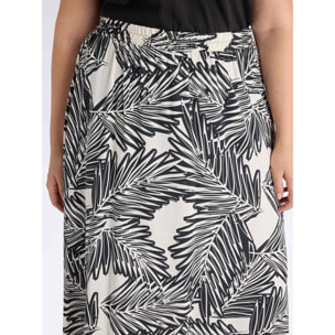 Fiorella Rubino - Falda larga estampada - Negro