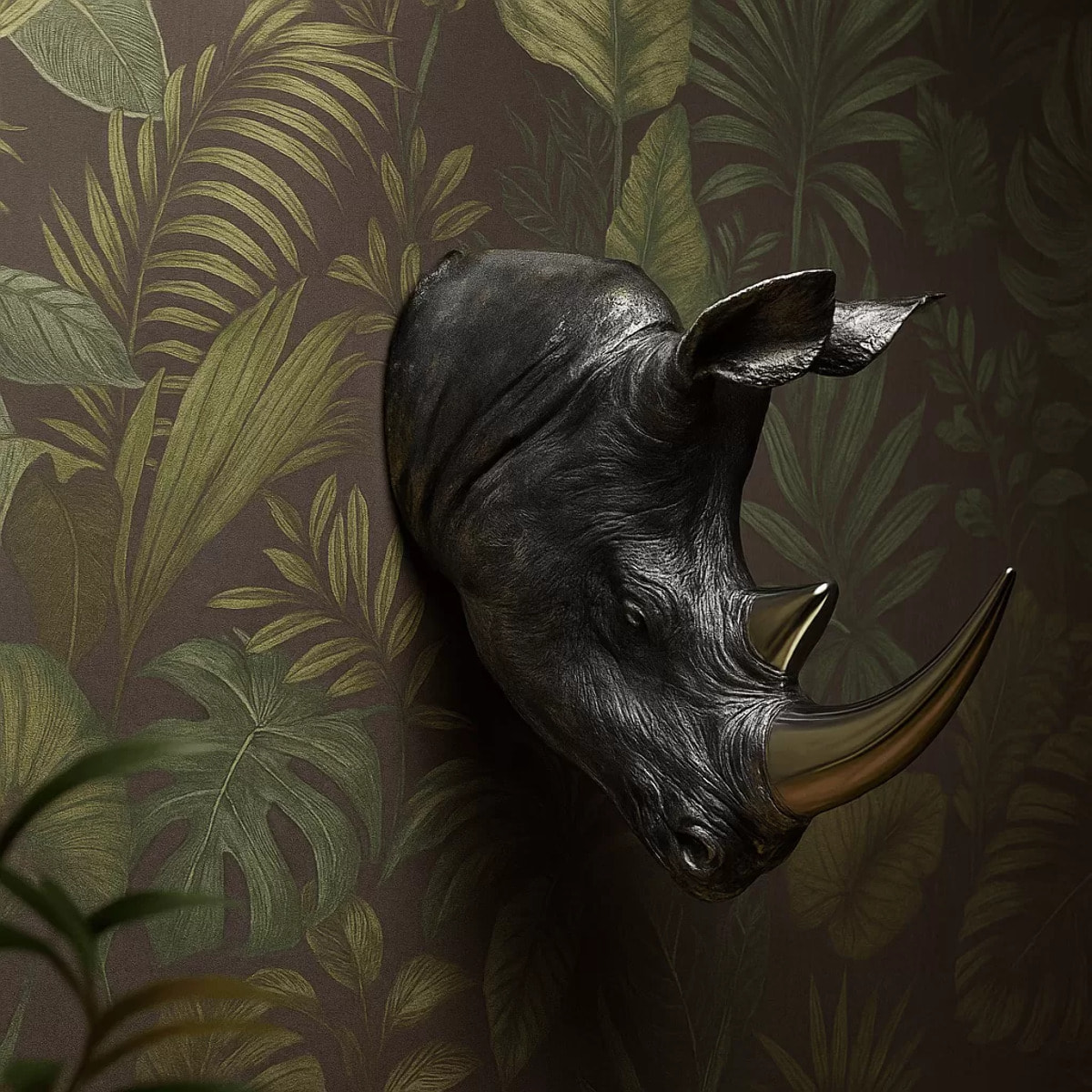 Tête Rhino Antique Kare Design