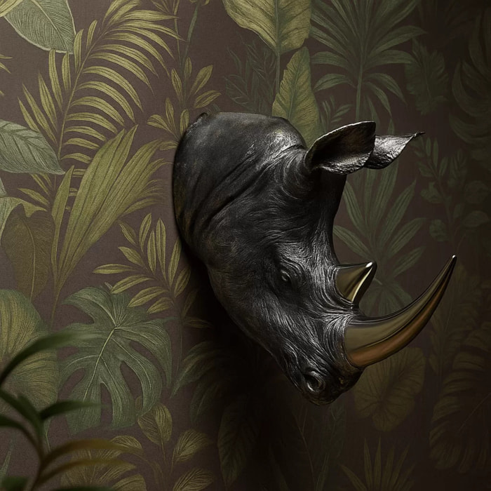 Tête Rhino Antique Kare Design