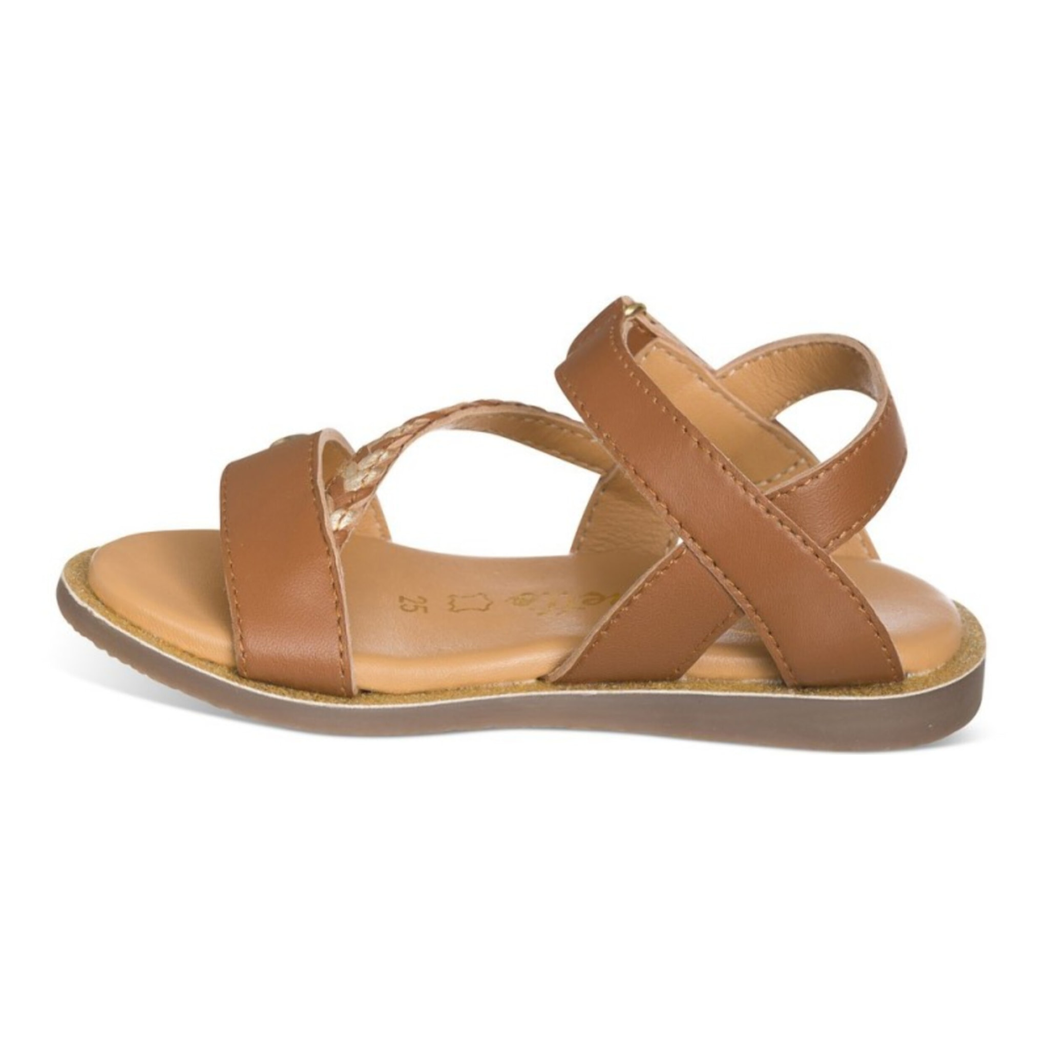 Sandalia moka para NIÑA en piel