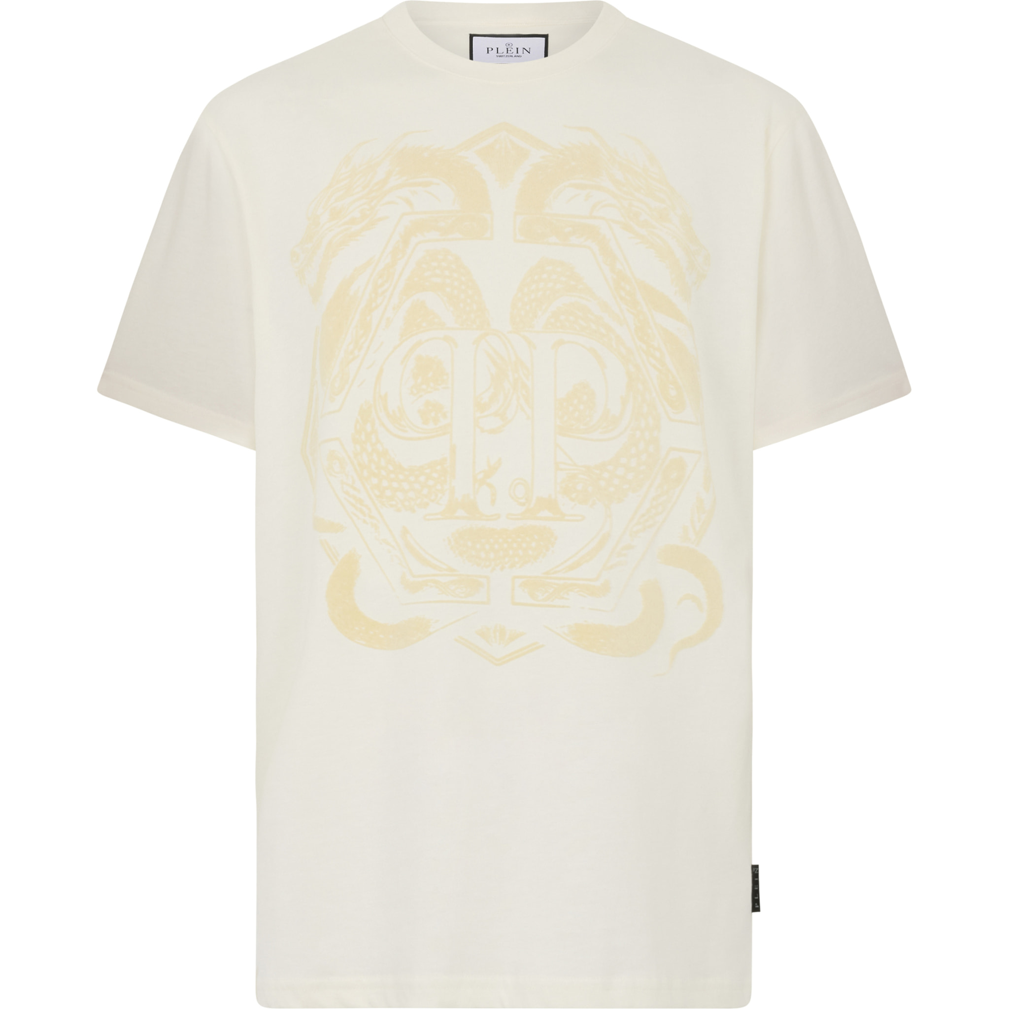 PHILIPP PLEIN Printed Round Neck T-Shirt Dragon