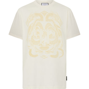 PHILIPP PLEIN Printed Round Neck T-Shirt Dragon