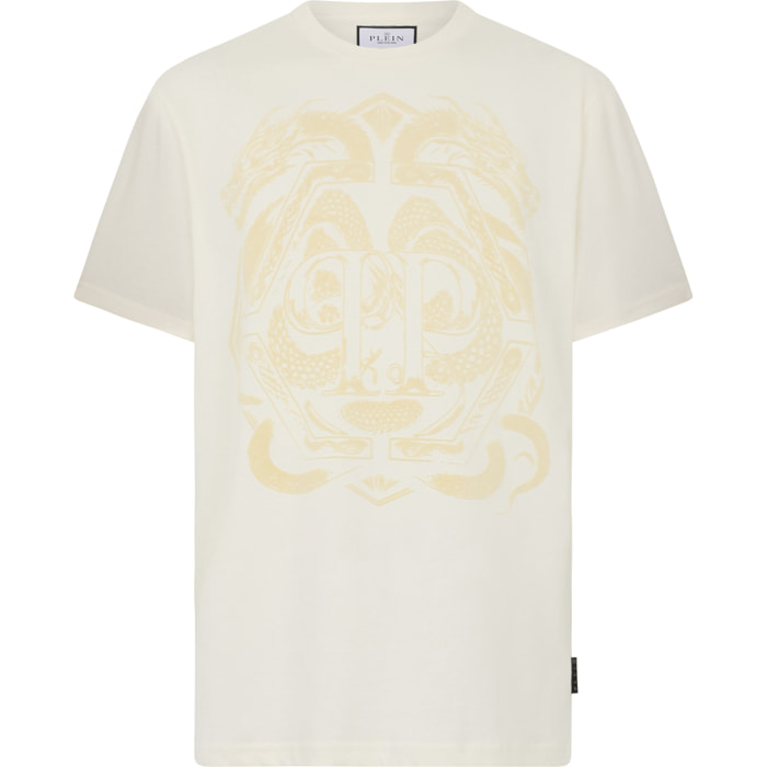 PHILIPP PLEIN Printed Round Neck T-Shirt Dragon