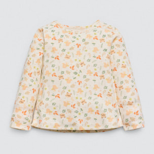 Completo autunnale per neonato: abito e maglietta a maniche lunghe