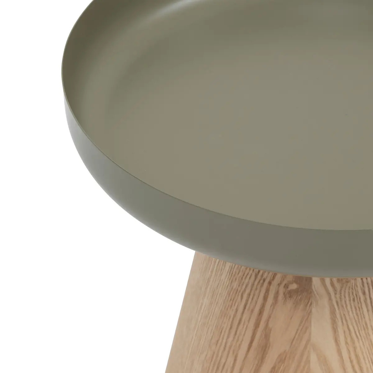 Table d'appoint "Hercyna" vert de gris D. 40 cm