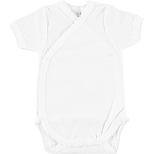Body cruzado bebé manga corta algodón