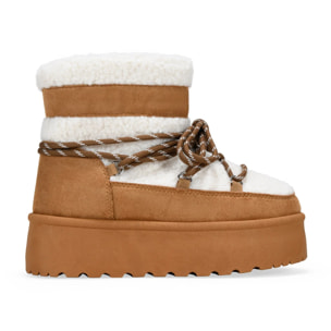 Botas de invierno cuero con plataforma