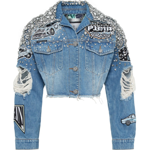 PHILIPP PLEIN Denim Jacket RACING