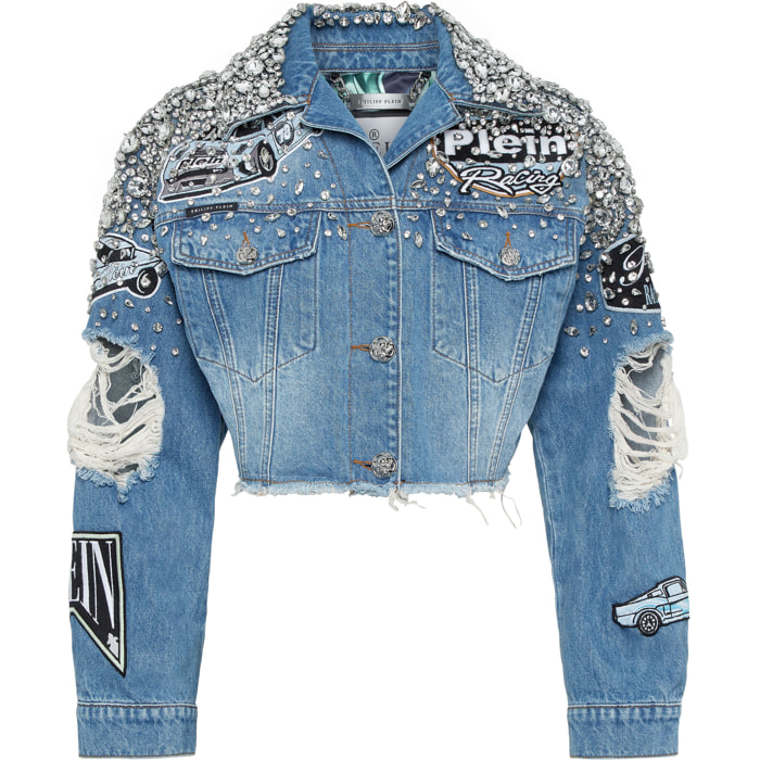 PHILIPP PLEIN Denim Jacket RACING