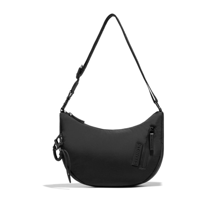Bolso Cruzado Round Nylon Negro