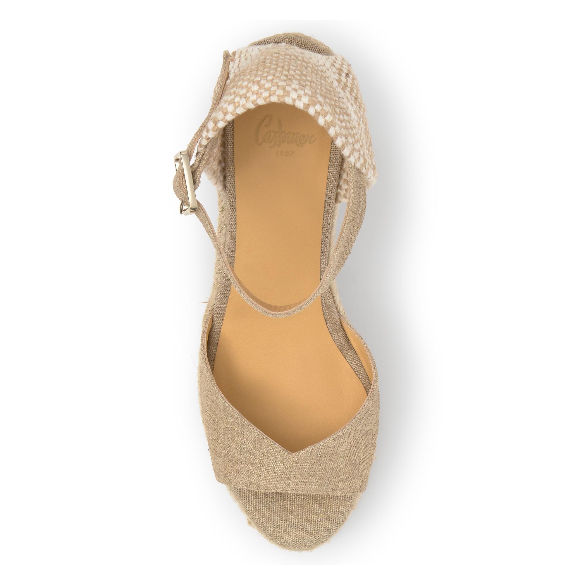 Sandalia Blaudi cuña de yute 11cm doble plataforma