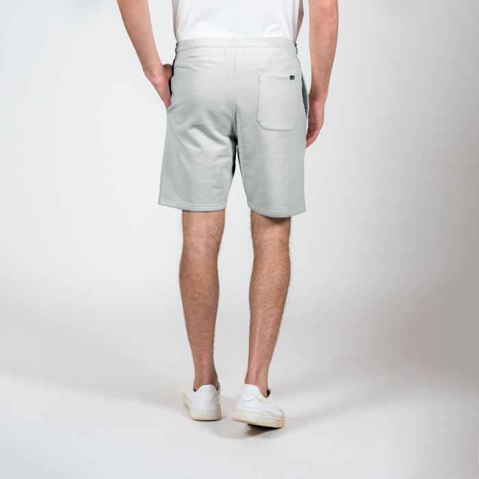 Bermuda con stampa logo french terry