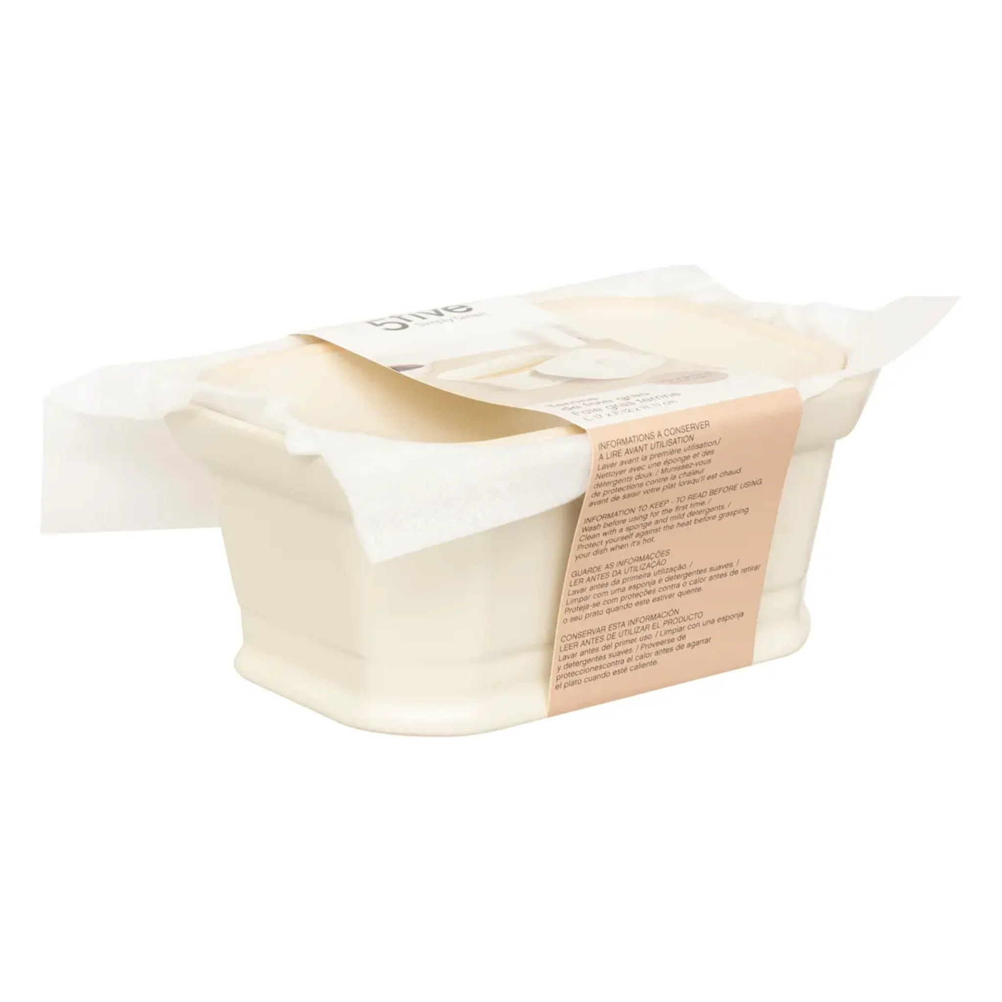 Terrine à foie gras en céramique blanc