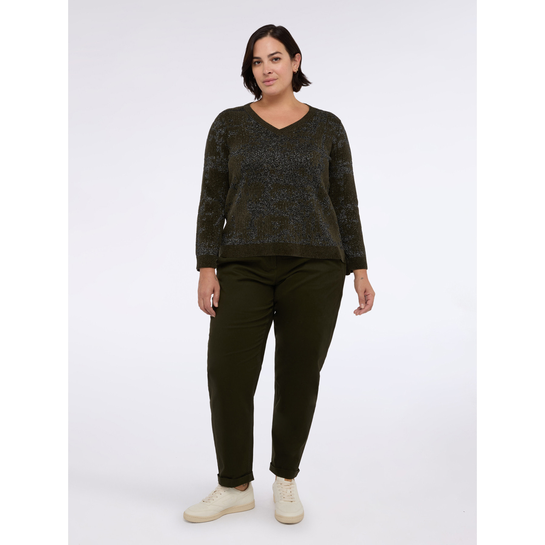 Fiorella Rubino - Pantalones Balloon de algodón - Verde militare