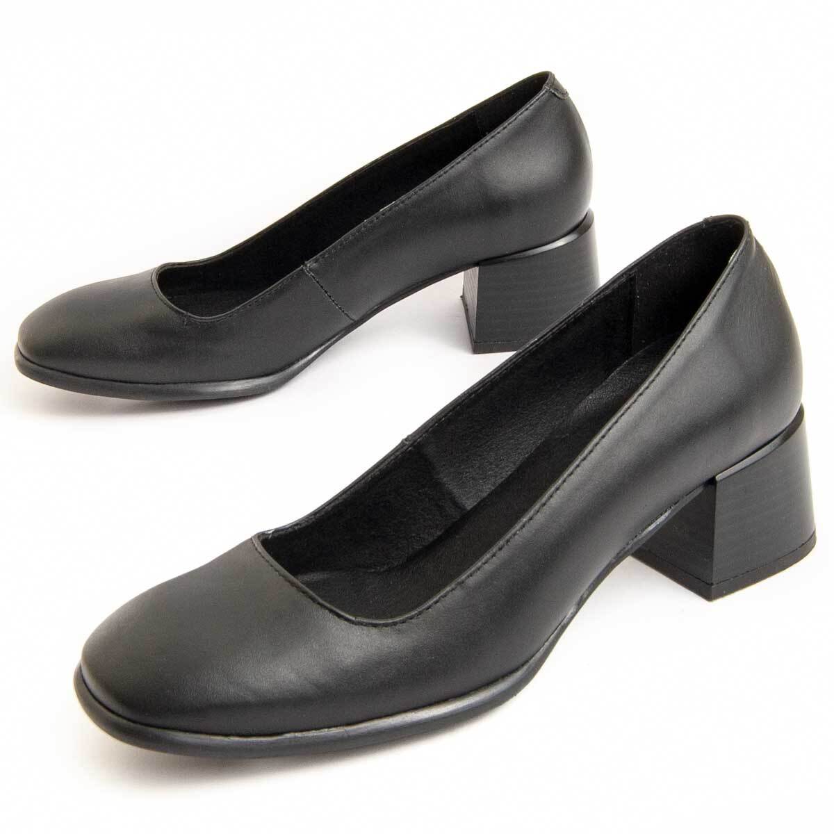 Zapato De Tacón - Negro - Altura: 5 Cm