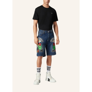 PHILIPP PLEIN Pantalones cortos vaqueros SMILE
