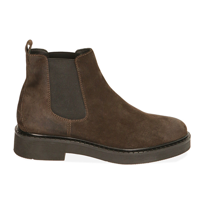 Chelsea boots testa di moro in camoscio