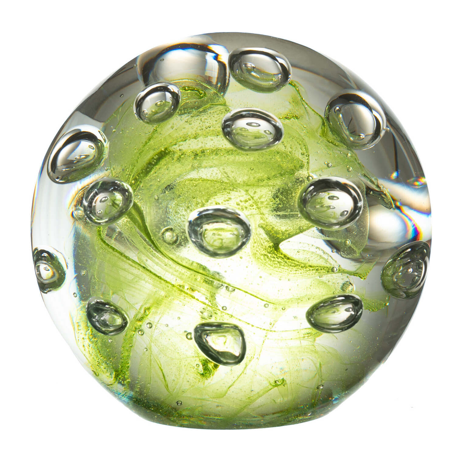 J-Line presse-papier Bulles - verre - vert - medium